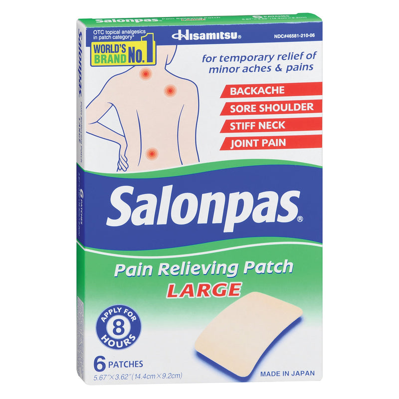 Emerson Healthcare Salonpas Pain Relieving Patches Large (72/CS) 
