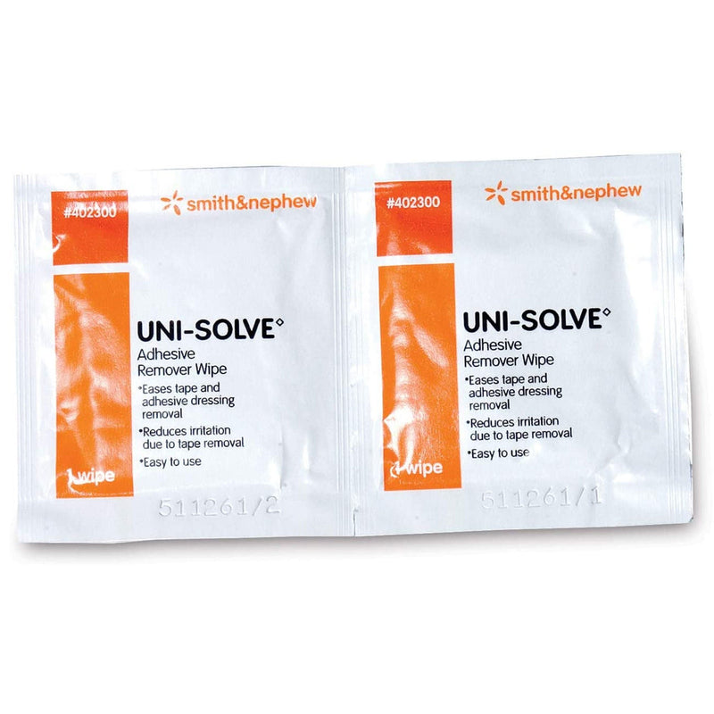 Uni-Solve Adhesive Remover, 2.5 x 2.5 Inch Wipe (Case of 1000)