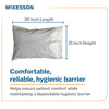 McKesson Pillowcase, Disposable, Standard, White, Tissue/Poly, 30 x 21 Inch (Case of 100)