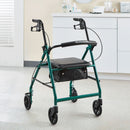 McKesson Folding Aluminum Four-Wheel Rollator, Green (Each)