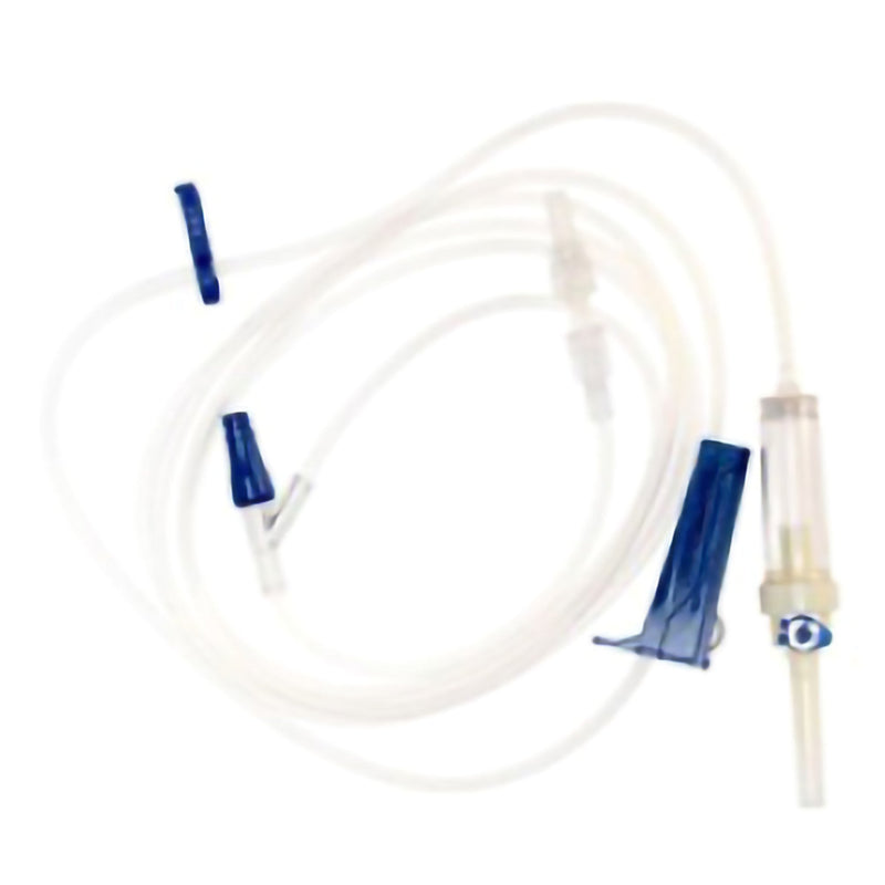 TrueCare Biomedix IV Pump Set TrueCare Pump 1 Port 10 Drops / mL Drip Rate Without Filter 102 Inch Tubing Solution (50/BX) 