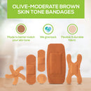 TruColour Olive Adhesive Strips, Assorted Shapes and Sizes (Case of 1500) 