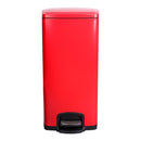 McKesson Red Square Step-On Trash Can, 8 gallon (Case)