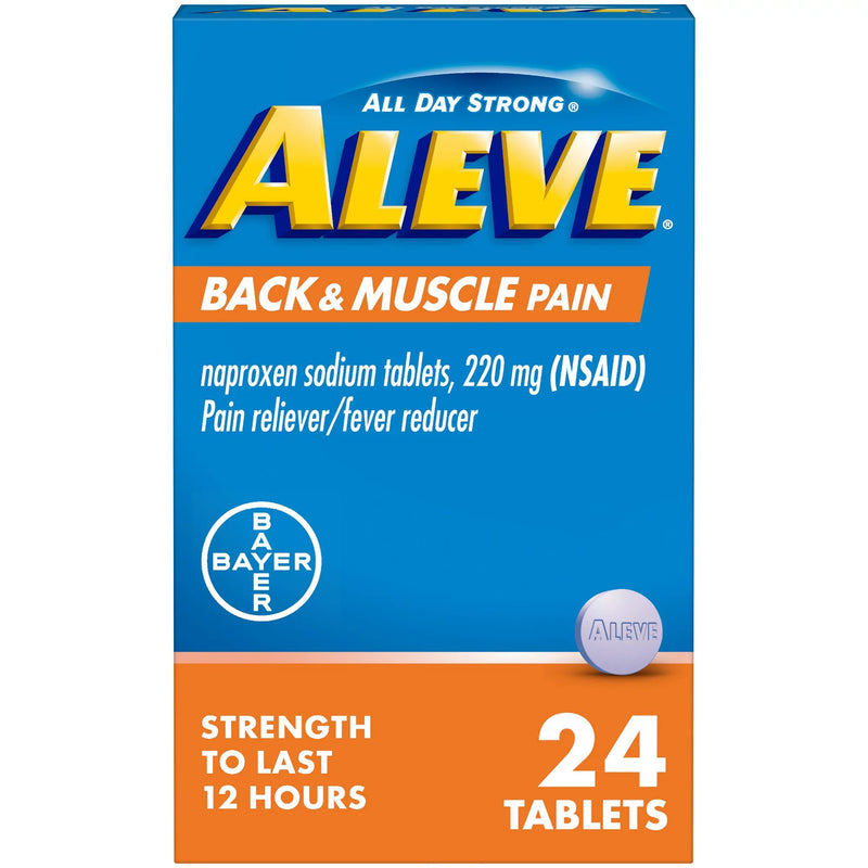 Aleve Back & Muscle Pain Tablets (Bottle of 24)