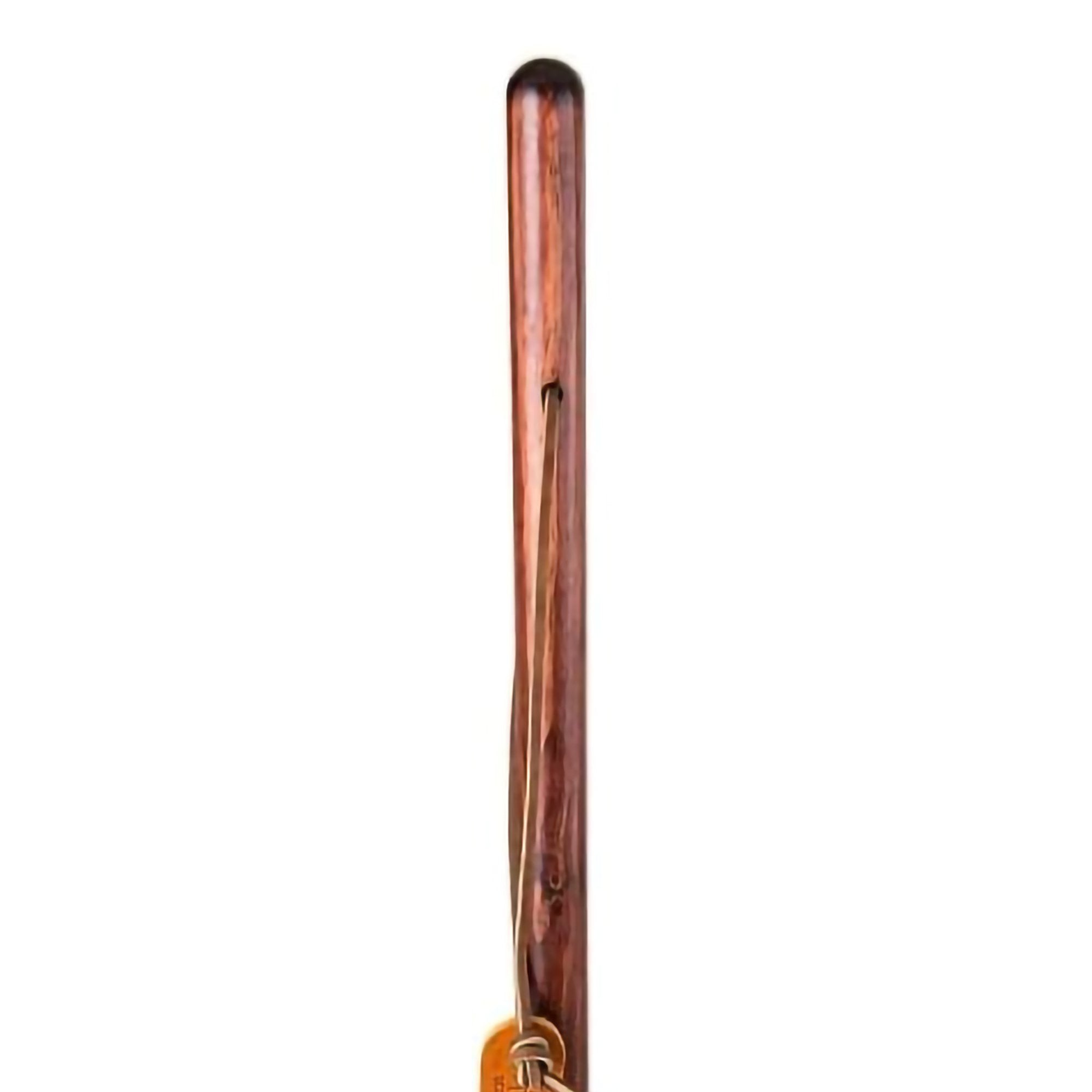 Mabis Healthcare Brazos Traditional Straight Pine Handcrafted Walking Stick, 55-Inch, Red 