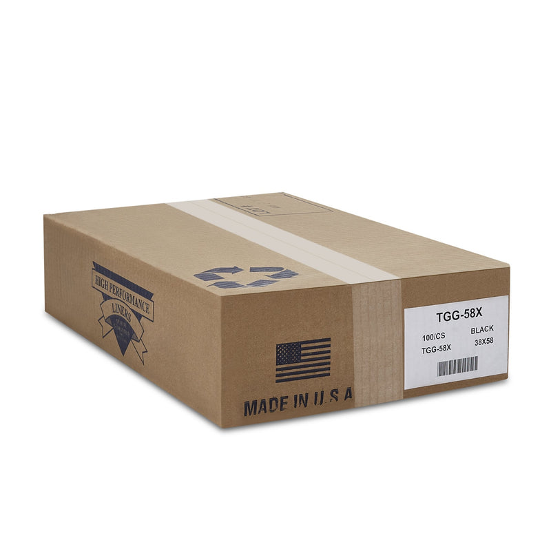 Colonial Bag Corp Colonial Bag Extra Heavy Duty, Black, 60-gallon Capacity 