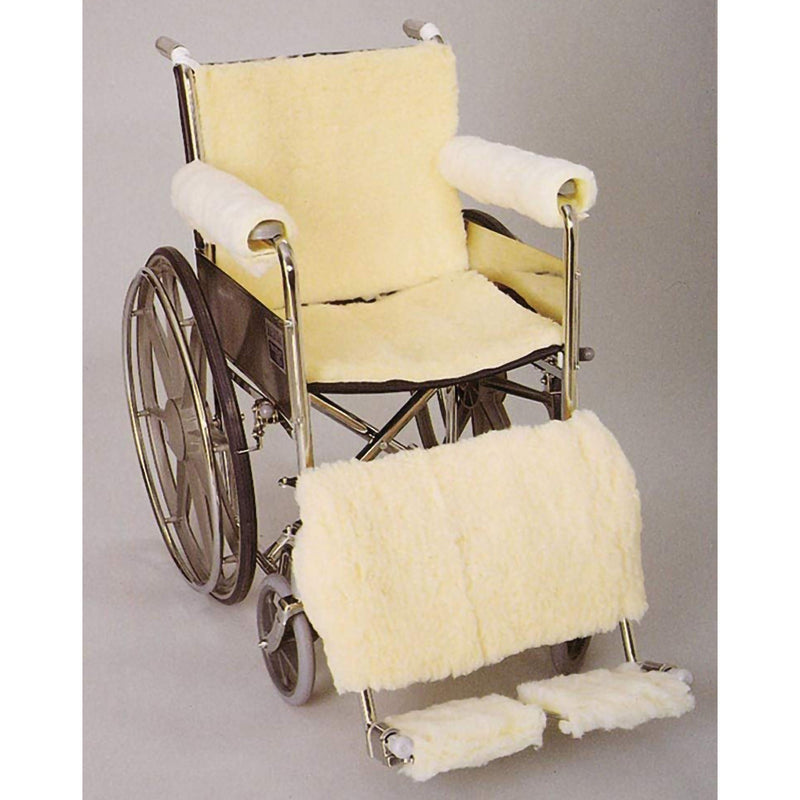 SkiL-Care Seat and Back Pad, For Use With Wheelchair, Sheepskin (Set)