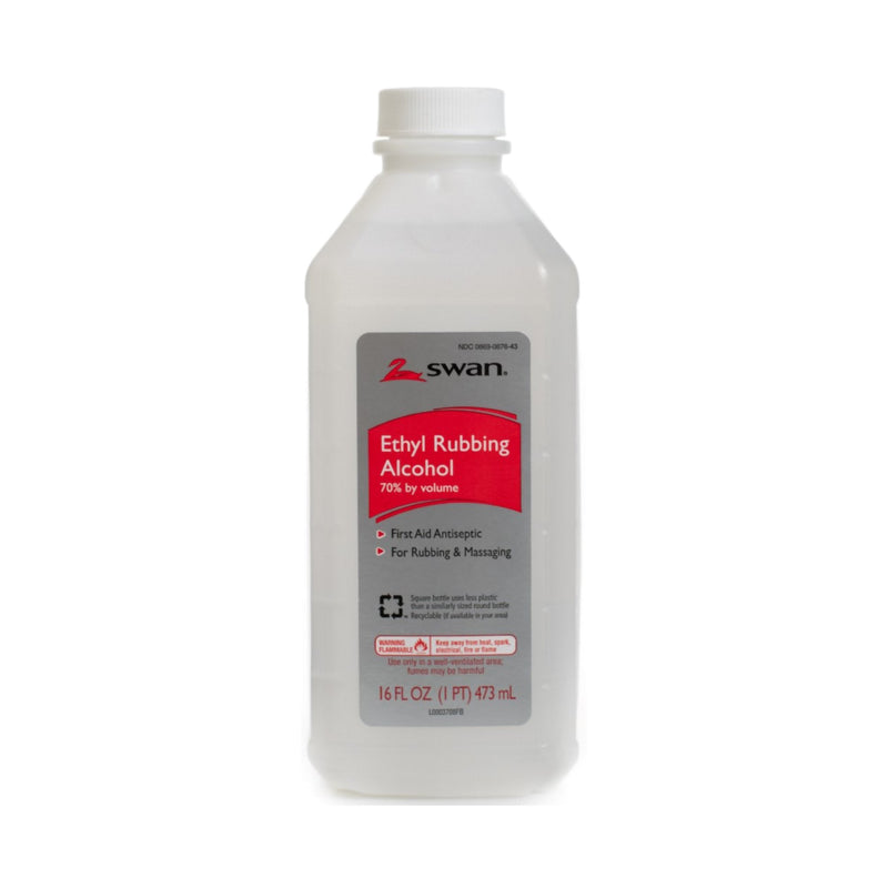 McKesson Brand Swan Ethyl Alcohol Antiseptic, 16-ounce bottle (12/CS) 