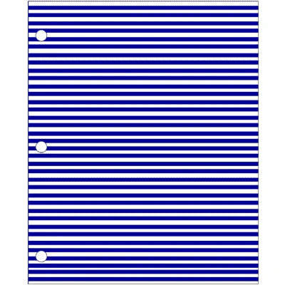 Adhesive Color Identification Sheets - Blue with White Stripes - 96-1845 