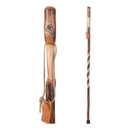 Mabis Healthcare Brazos Iron Bamboo Rustic Walking Stick, 48 Inch Height, Red 