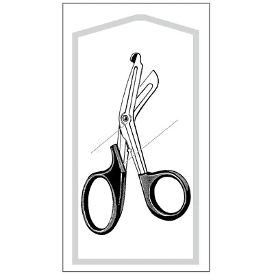 Econo Sterile Multi-Cut Utility Scissors - 7", Black, Disposable, CS 25 - 96-2703