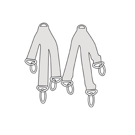 Straps For Patient Slings (Set)