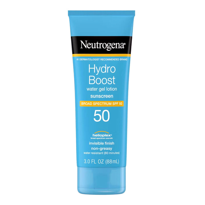 Neutrogena Hydro Boost Water Gel Lotion Sunscreen SPF 50, 3-ounce Tube (Each)