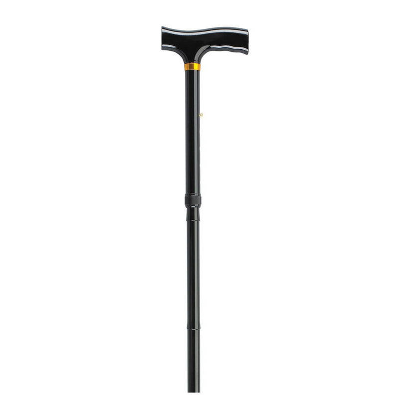 Folding Cane Aluminum 33 to 37 Inch Handle Height Black (Each)