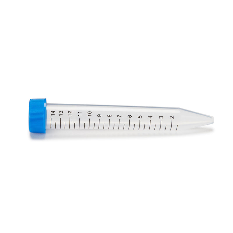 McKesson Centrifuge Tube, 15 mL, 17 x 120 mm, Blue Screw Cap (Case of 500)