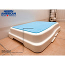Jobar International Bath Step Stool North American Health + Wellness Portable 1 Step Plastic 4 Inch Step Height (4/CS) 