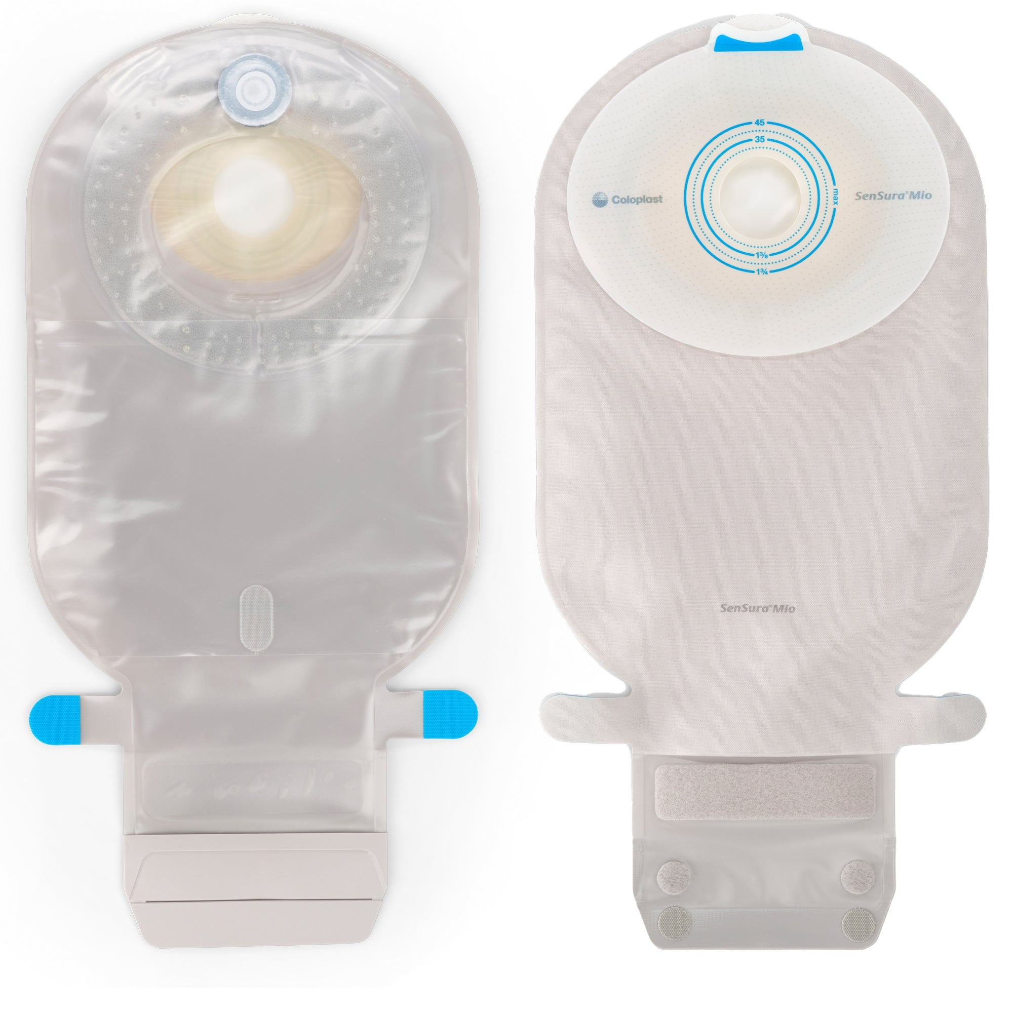 Coloplast SenSura Mio Flat 1-Piece Transparent Ostomy Pouch, 38mm Stoma (10/BX) 