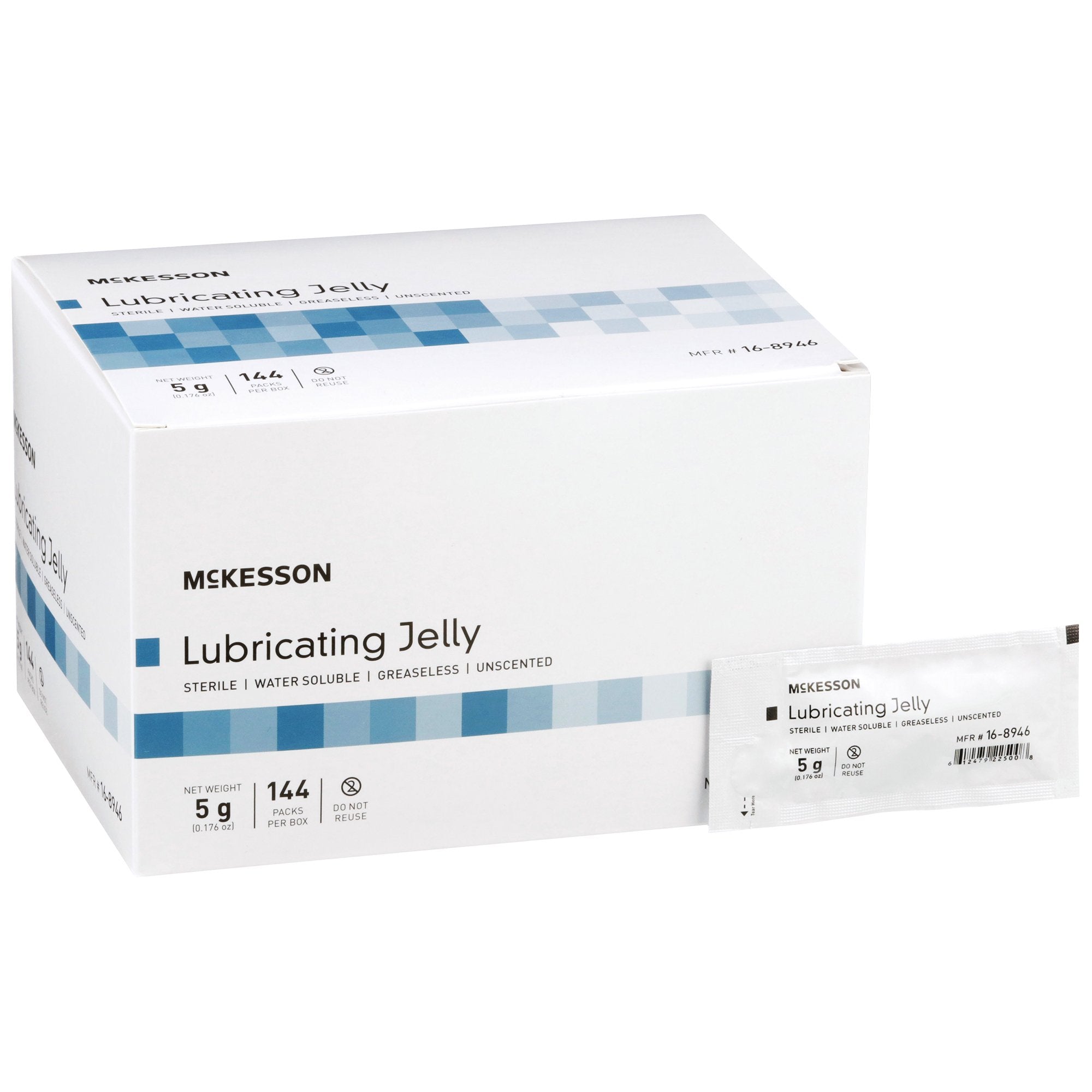 McKesson Brand McKesson Lubricating Jelly, 5-gram Packet (864/CS)