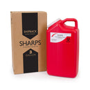 Sharps Recovery System Mailback Sharps Container, 3 Gallon, 17 x 6 x 9 Inch (Case of 8)