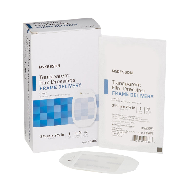 McKesson Brand McKesson Octagonal Sterile Dressing with Frame-Style Delivery, 6 x 7 Centimeter (400/CS) 