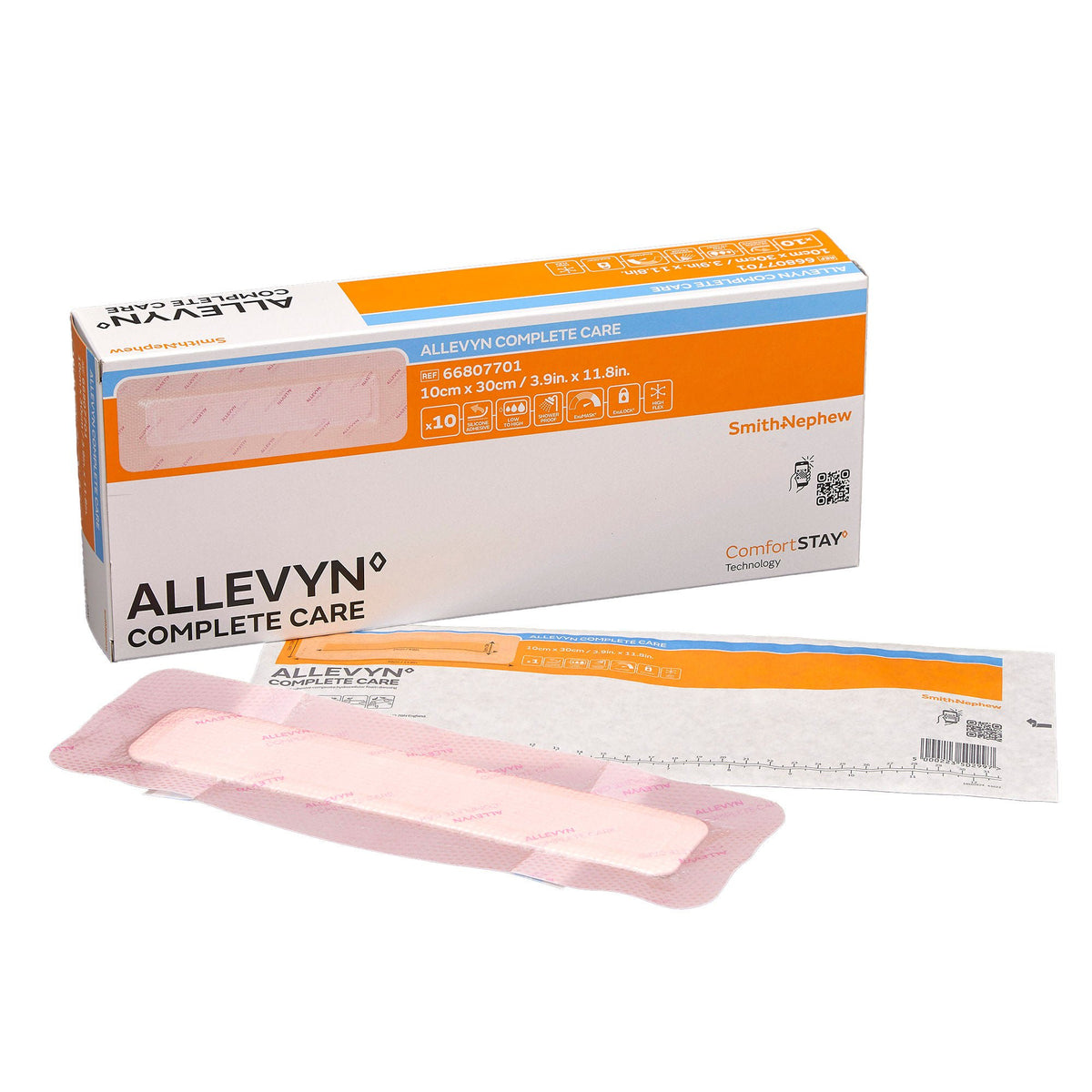 Foam Dressing Allevyn Complete Care 4 X 12 Inch With Border Film Backing Silicone Adhesive Rectangle Sterile (Case of 60)