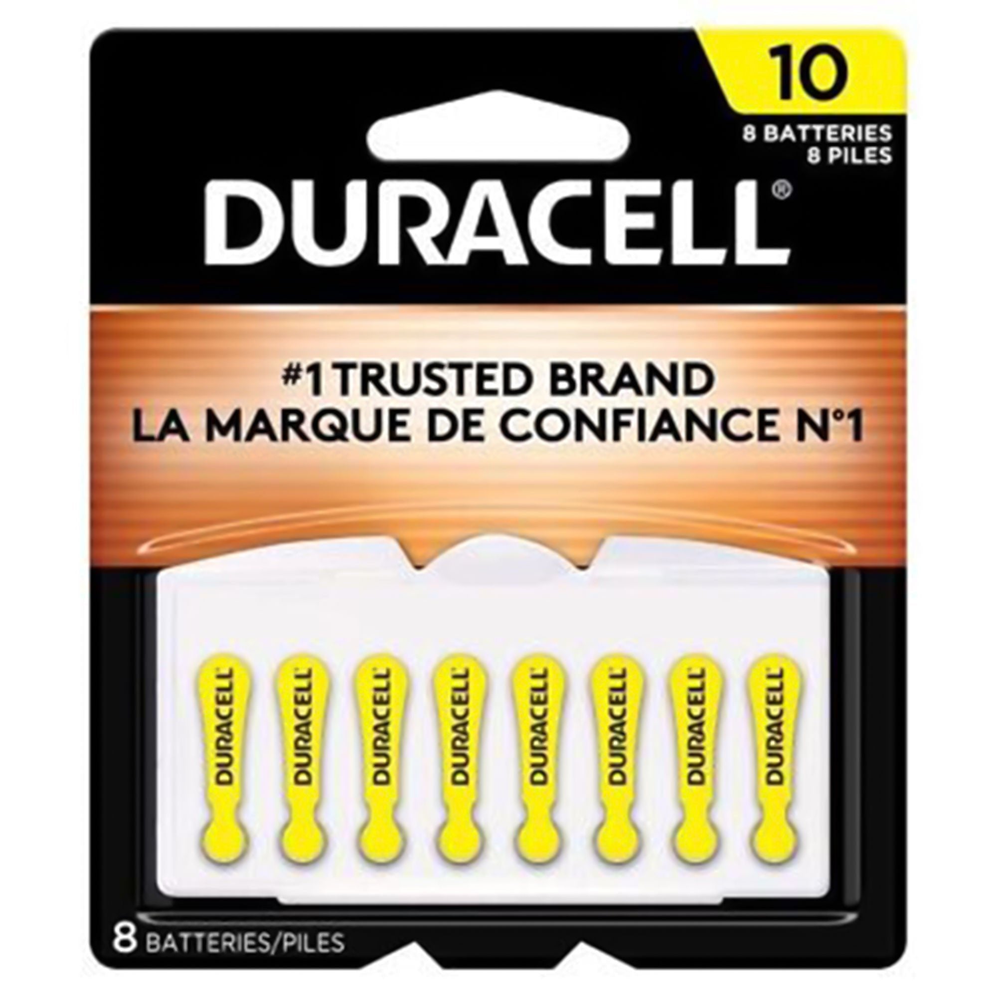 Duracell Zinc Air Battery for Hearing Aids, 1.4 volt, Yellow Size, Eight Pack (Case of 480) 