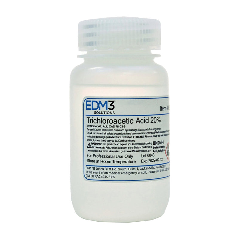 EDM 3 LLC Histology Reagent Trichloroacetic Acid Organic Acid 20% 4 oz. 