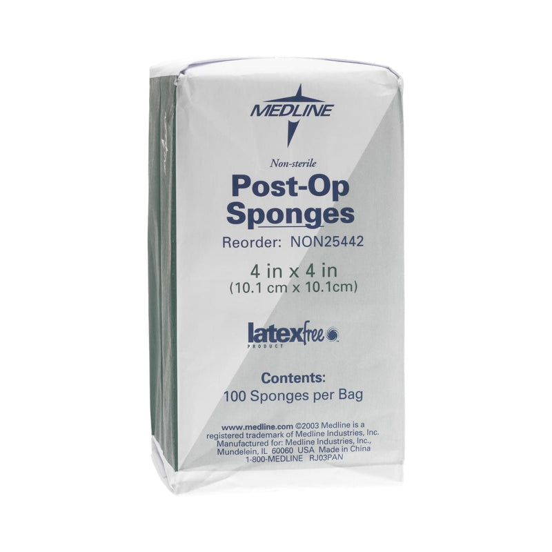 Medline Nonwoven Sponge, 4 x 4 Inch (Case of 2000)