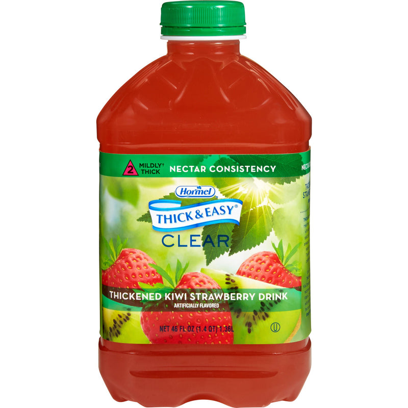 Thick & Easy Clear Nectar Consistency Kiwi Strawberry Thickened Beverage (Case of 6)