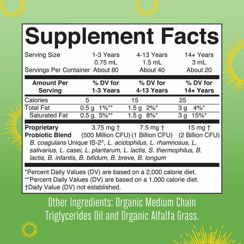 Mary Ruth's Oil-Based Organic Liquid Probiotic Drops (6/CS)
