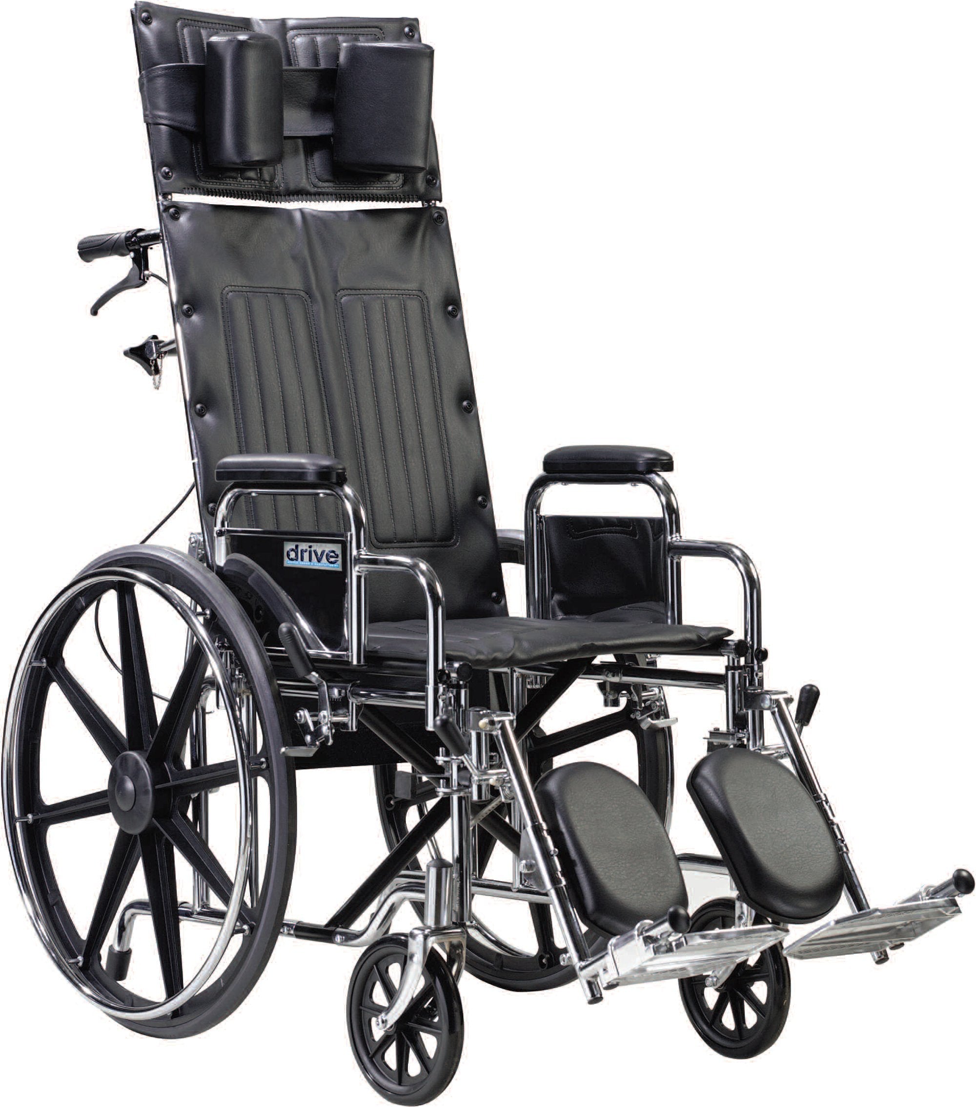 Drive DeVilbiss Healthcare drive Sentra Reclining Wheelchair, 22-Inch Seat Width 