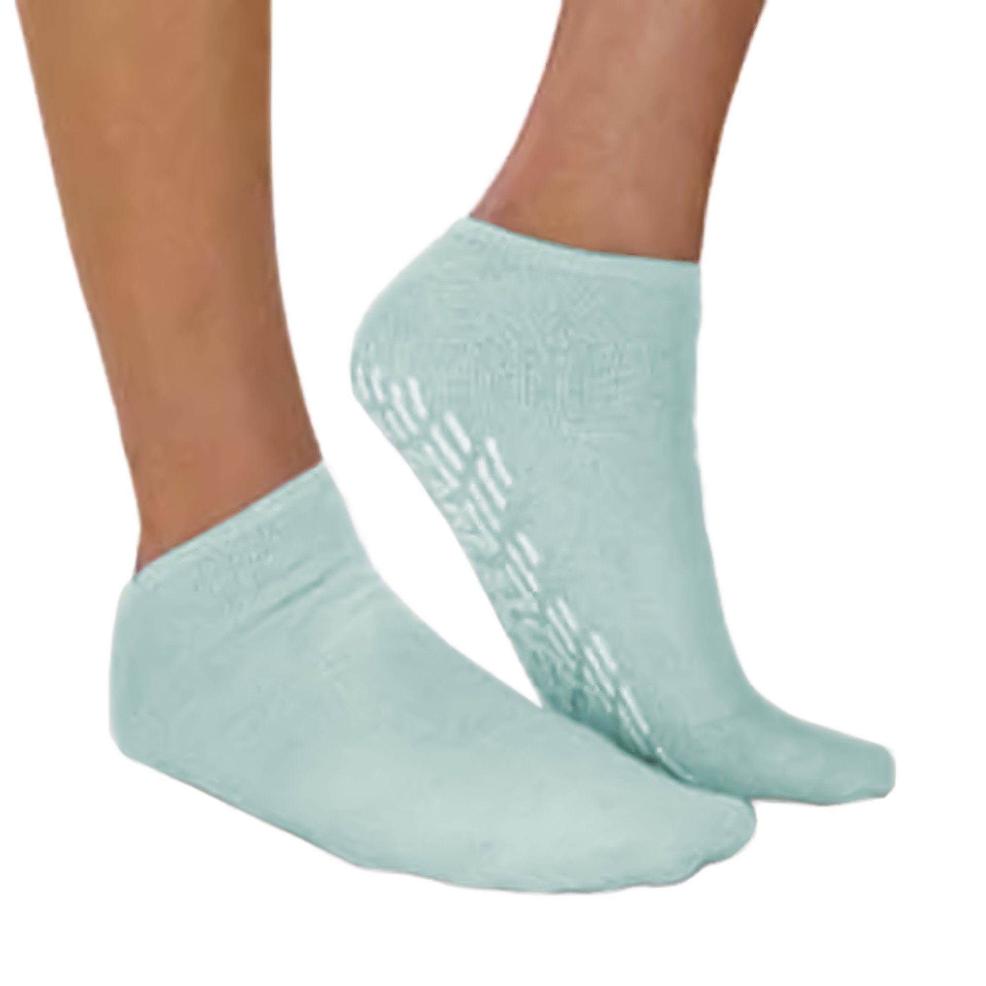 The Pillow Factory Division Care-Steps Single Tread Slipper Socks, Small Size for Small Adults/Big Kids, Blue (48/CS) 
