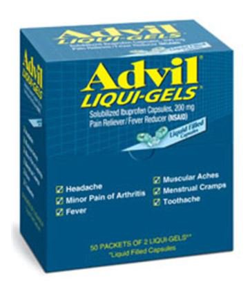 Glaxo Consumer Products Advil Liqui-Gels Ibuprofen Pain Relief (50/CT)