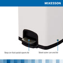 McKesson White Square Step-On Trash Can, 5 gallon (Case)
