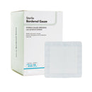DermaRite Bordered Gauze White Adhesive Dressing, 2 x 2 Inch (Box of 50)