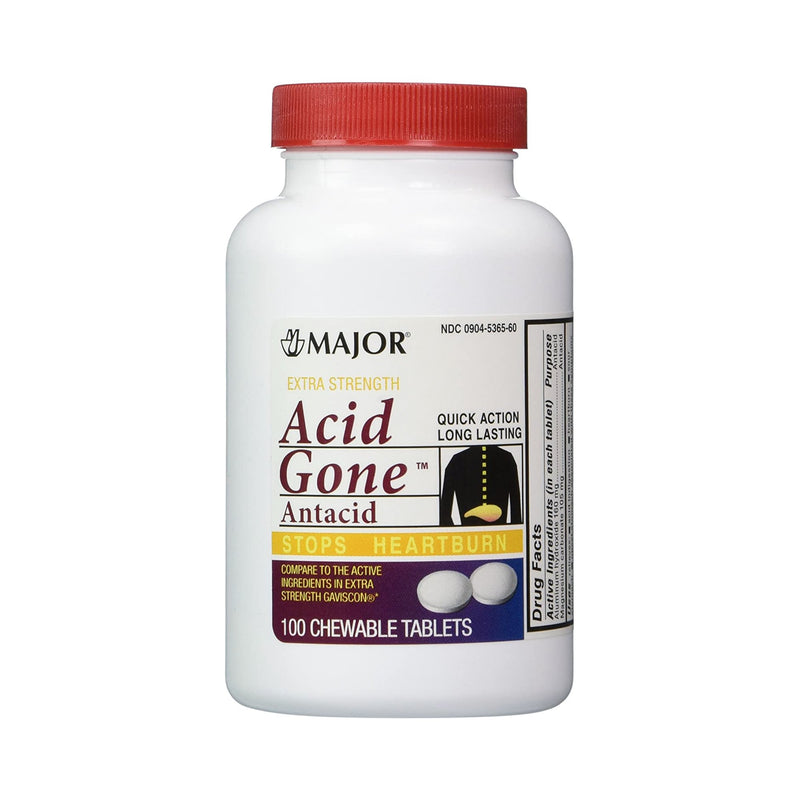 Acid Gone Aluminum Hydroxide / Magnesium Carbonate Antacid (Bottle of 100)