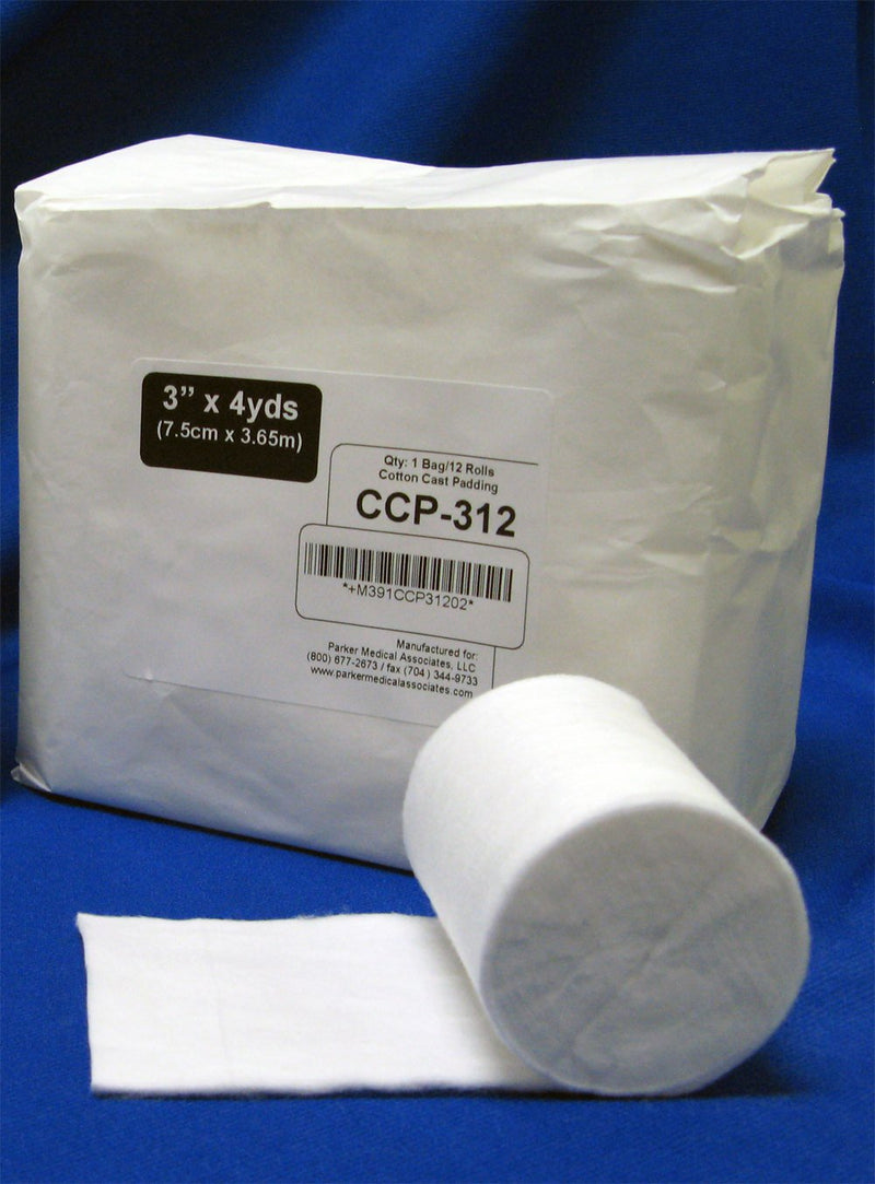 Carolina Narrow Fabric Cast Padding Undercast Performance Padding 2 Inch X 4 Yard Cotton NonSterile (12/BG) 