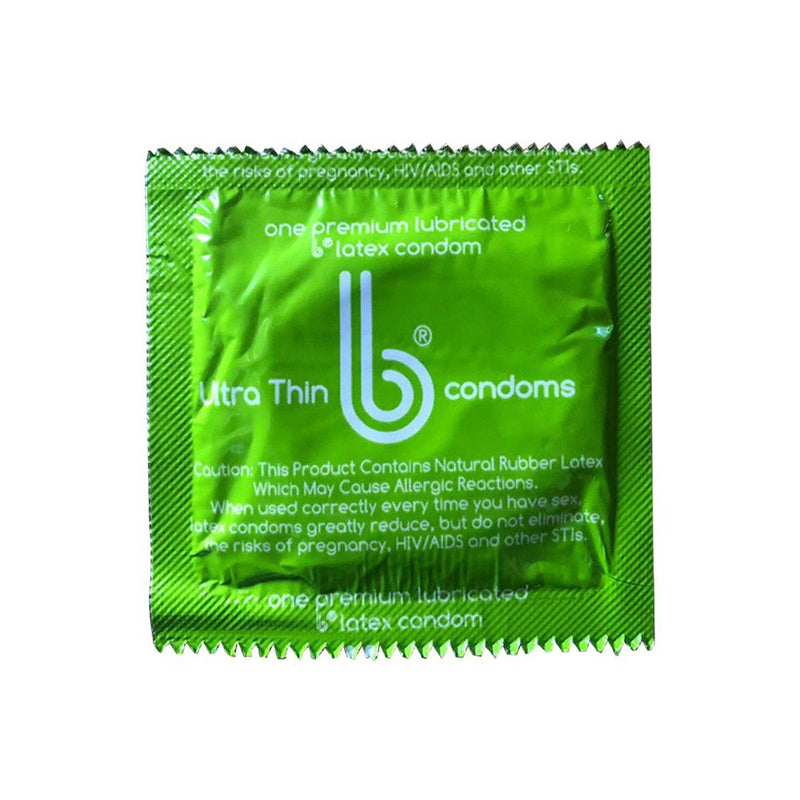 Ultra Thin B Lubricated Latex Condom (Case of 1000)