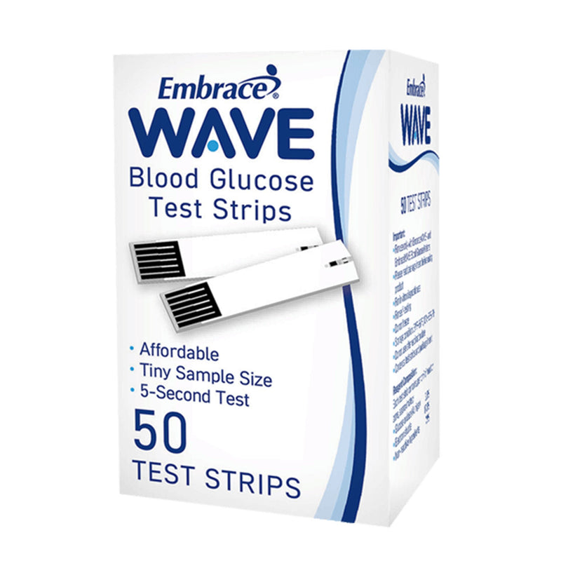 EmbraceWave+ Blood Glucose Test Strips (Each of 50)