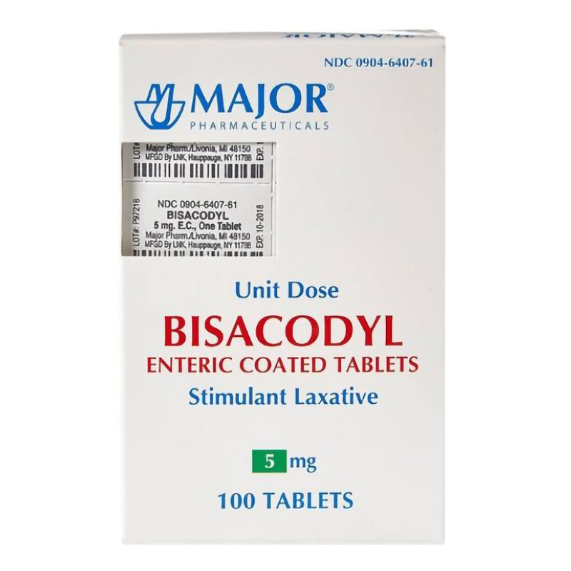 Major Bisacodyl USP Laxative (Box of 100)