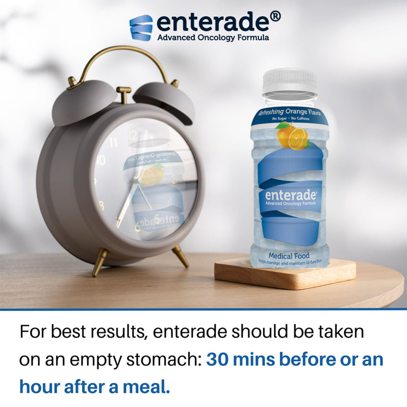 enterade Advanced Oncology Formula Medical Food, Orange Flavor, 8-ounce bottle (Case of 12)
