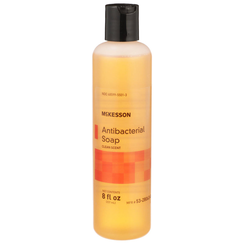 McKesson Clean Scent Antibacterial Soap, 8-ounce bottle (Case of 48)