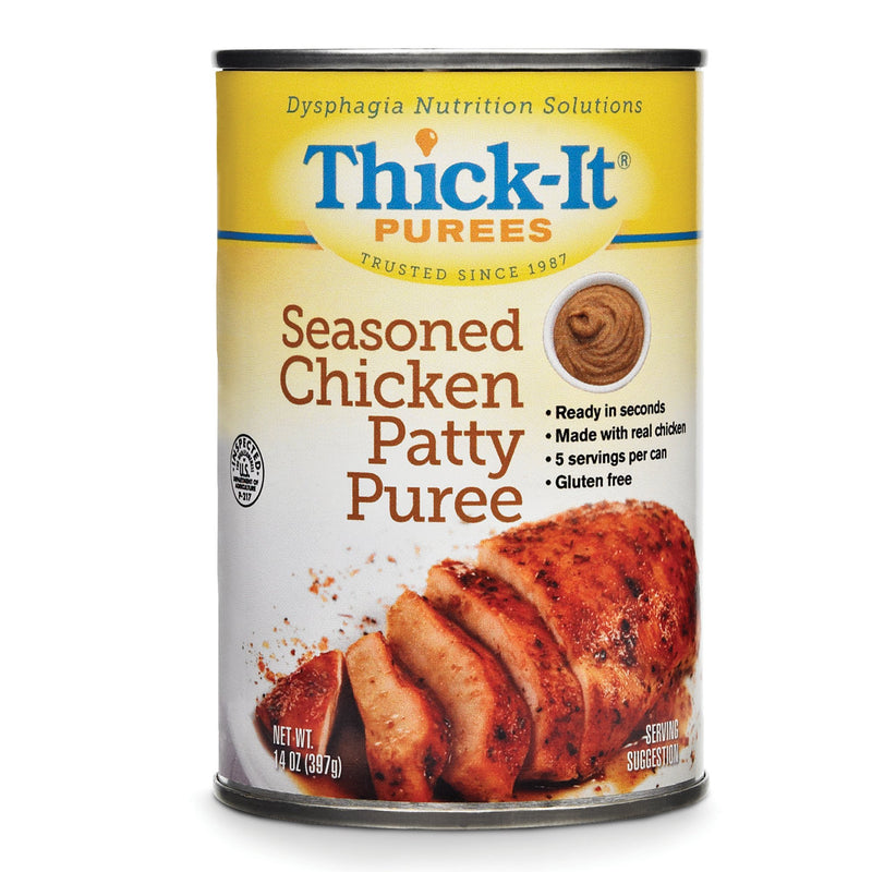 Thick-It Seasoned Chicken Patty Purée Thickened Food, 14-ounce can (Case of 12)
