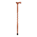 Brazos Twisted Assorted Hardwoods Cane with T-Handle, 34-Inch Height 