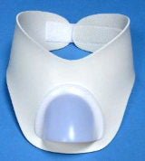 Stoma Shower Collar 6 W X 4 H Inch, White, Semi-Rigid, PVC Plastic and Nylon For Tracheostomy Stoma (Each)