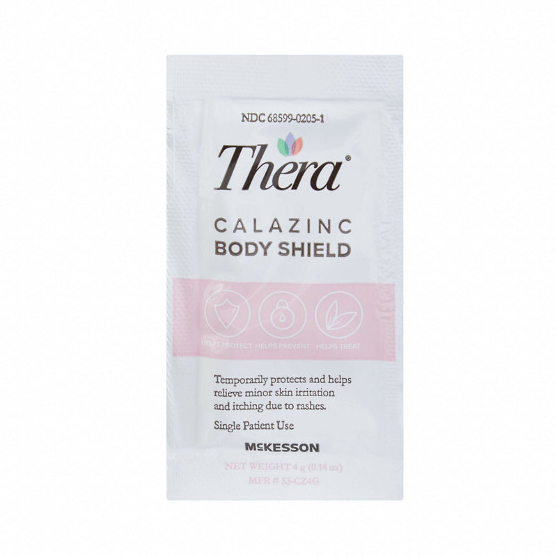 Thera Calazinc Body Shield Skin Protectant, Individual Packets (Case of 6 Boxes)