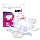 Seni Super Quatro Severe Absorbency Incontinence Brief, Medium (Case of 40)