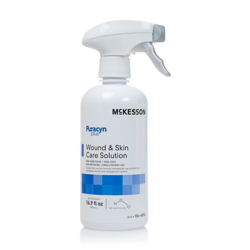 McKesson Puracyn Plus Wound Irrigation Solution, 16.9-ounce Spray Bottle (Case of 6)