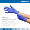 McKesson Confiderm 3.0 Nitrile Exam Glove, Large, Blue (10/CS)