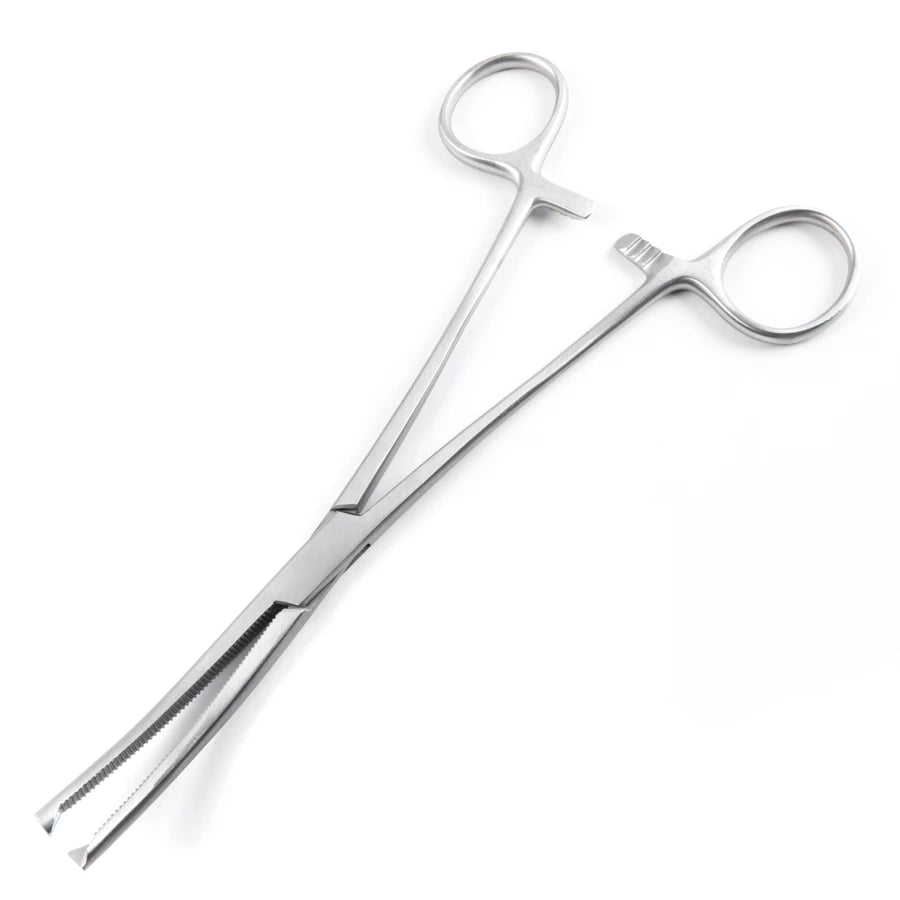 Sklar Rochester-Ochsner (Kocher) Forceps - 5-1/2", Curved, Serrated, 1x2 Teeth - 17-2655